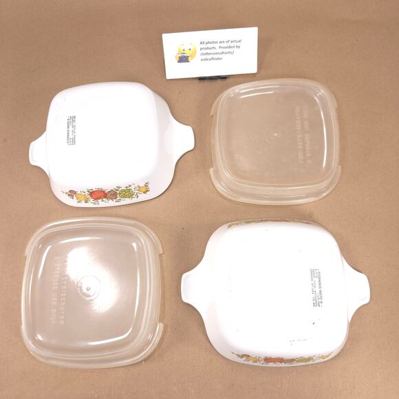 Corning Ware Spice of Life Bundle #P-332 Casserole Dish 2 #P-41-B Petite - Picture 7 of 8